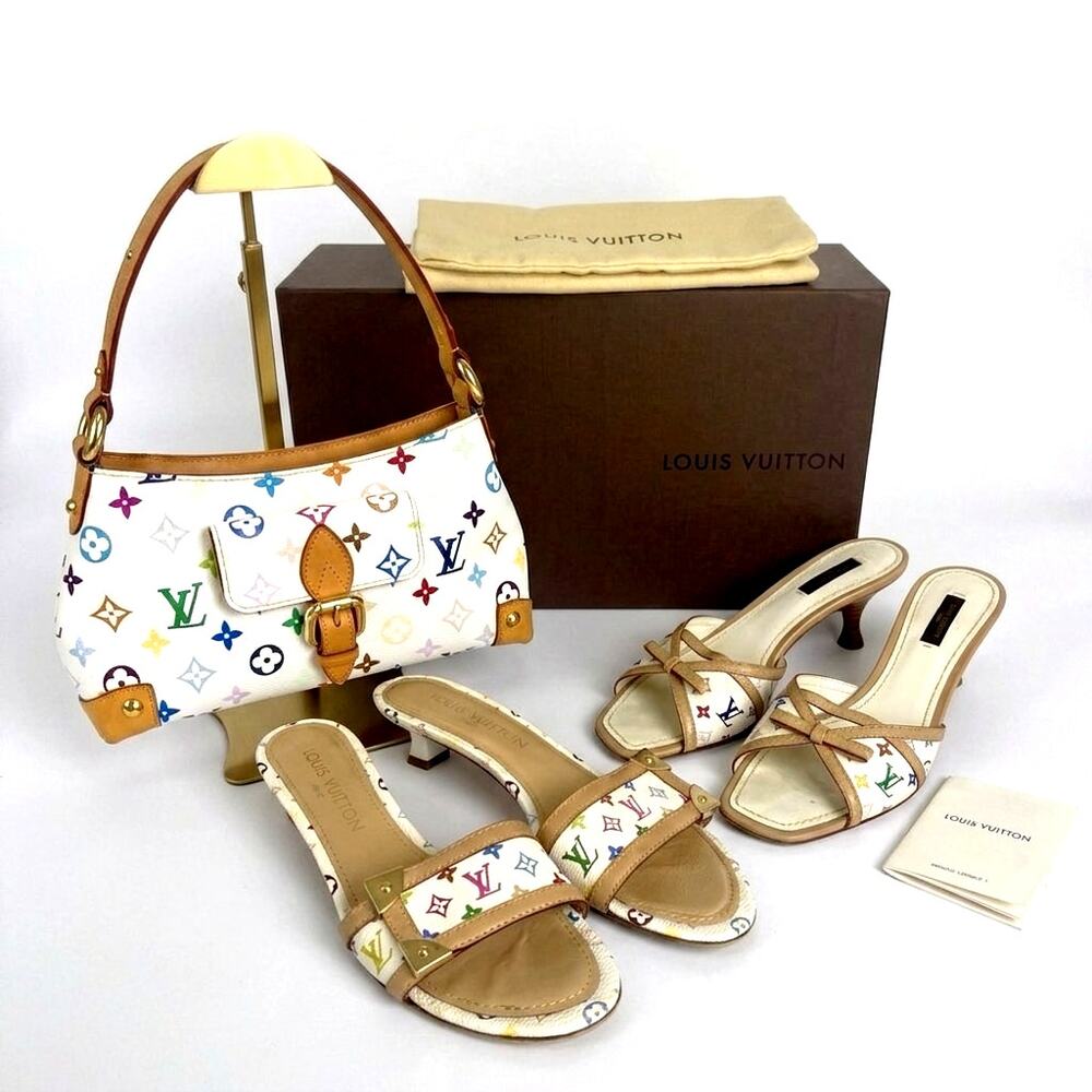 Vinatge Louis Vuitton x Takashi Murakami White monogram Multicolor Collector Set